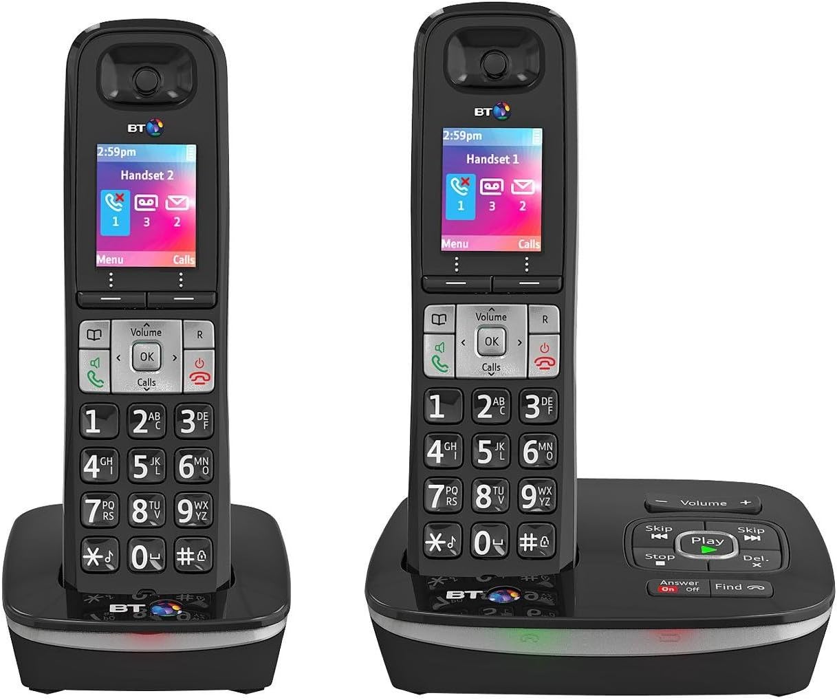 BT 8500 Cordless Telephone with Answering Machine Twin Pack Amazon