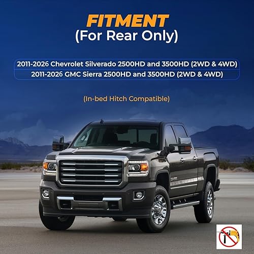 Vista 8 de TORQUE Kit de suspensión de bolsa de aire para Chevrolet Chevy Silverado 2500 3500 HD 2011-2025 y GMC Sierra 2500 3500 HD 2500HD 3500HD 3500HD