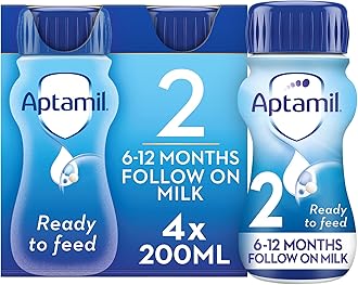 Aptamil 2 Follow On Milk 2 6-12 Months, 4 x 200ml