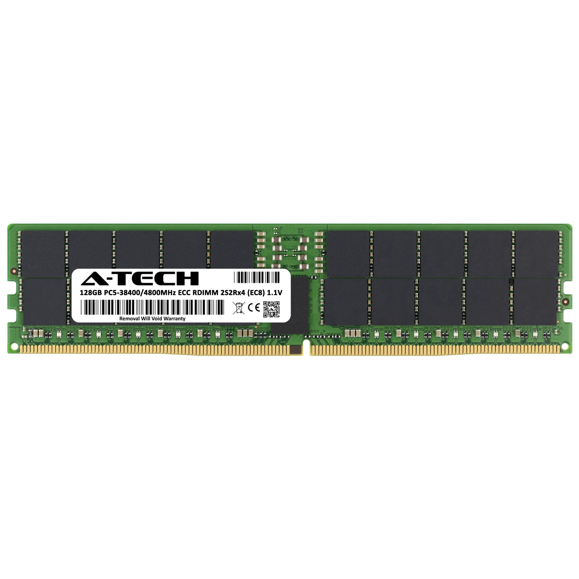 DDR5 128GB RDIMM 4800MHz ECC メモリーServer用 A-Tech 128GB DDR5 4800MHz PC5-38400 ECC RDIMM 4Rx4 2S2Rx4 (EC8