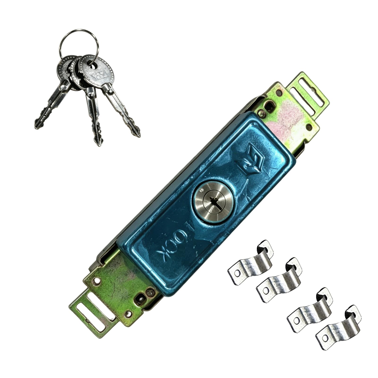 Osniyaw C Iron Rolling Security Door Middle Roll Gate Hardware Thicken Antitheft Locks Garage Home Hardware Enduring Iron Rolling Security Door Locks