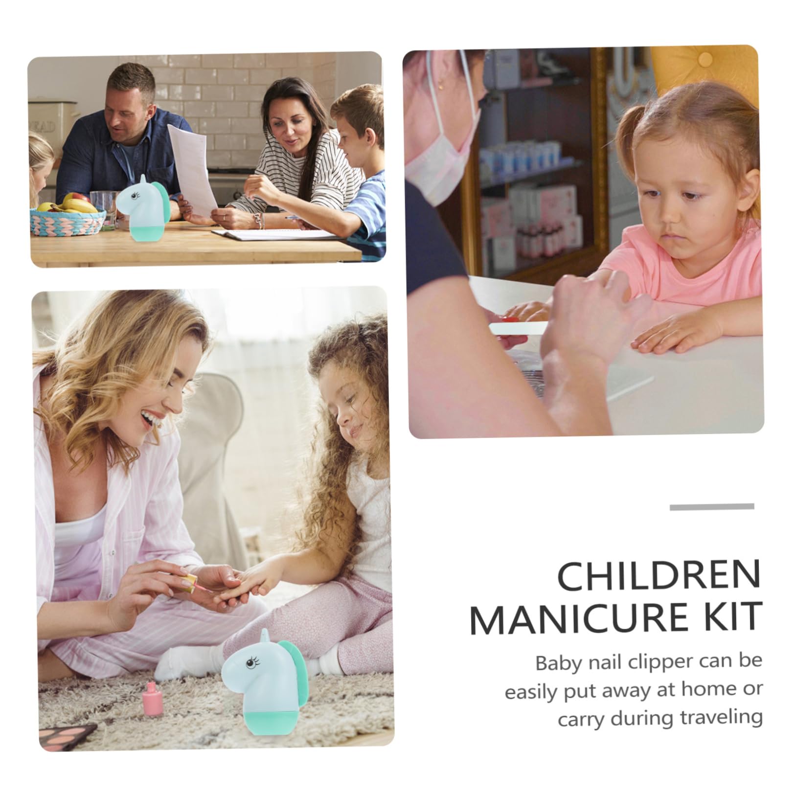 Abaodam 12piezas Kit De Cuidado De Uñas Para Bebés De Cortauñas Tijeras Estuche Seguro y Práctico Para Recién Nacidos y