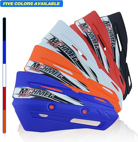 Miniatura 2 de Paramanos de motocicleta con empuñaduras  78 pulgadas y 1 18 pulgadas para ATV  Soporte universal para motocross todoterreno (azul)