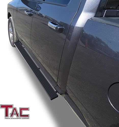 Miniatura 2 de TAC Spear - Estribos compatibles con Dodge Ram 1500 Quad Cab 2009-2018 (incluye Ram 1500 Classic 2019-2023) Riel lateral de 6 pulgadas con barra