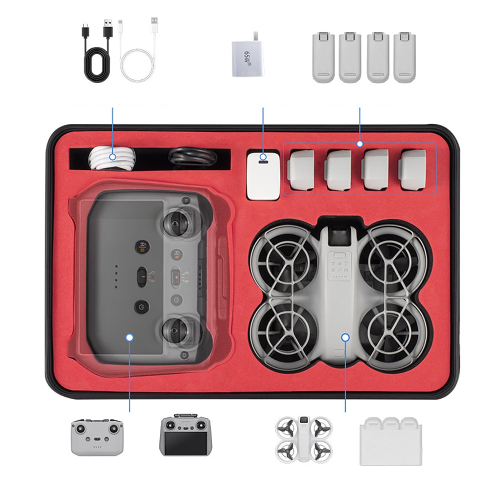 Funda de transporte para cuerpo, bolsa de almacenamiento portátil de viaje para caja rígida protectora, accesorios impermeables
