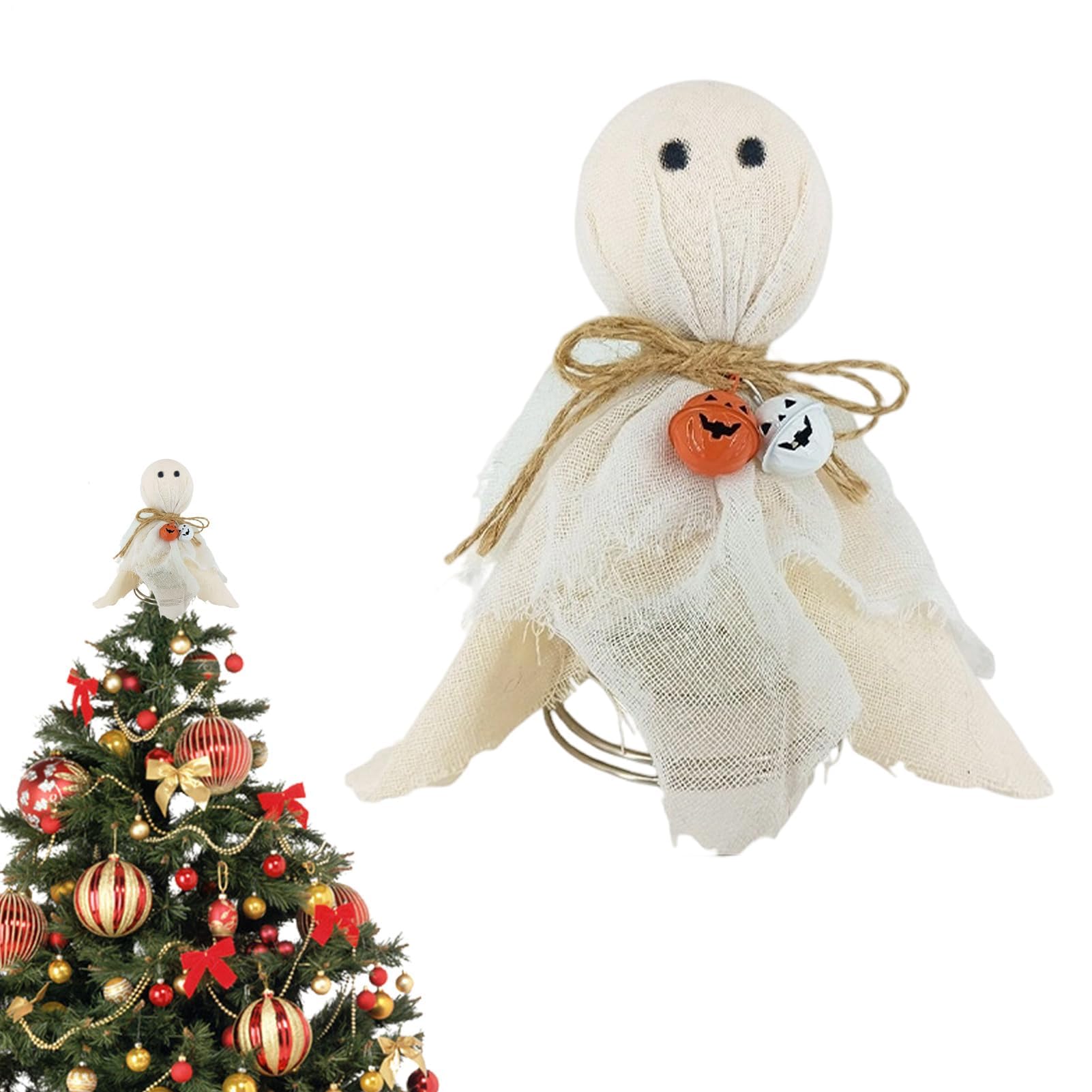 Topper d'arbre d'Halloween stable pour branches miniatures - 8