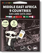 3-in-1 SIM Card for 9 Countries in The Middle East and Africa– Prepaid Data Plans | Daily 1GB,5 Days | Unlimited 4/5G Speed Internet