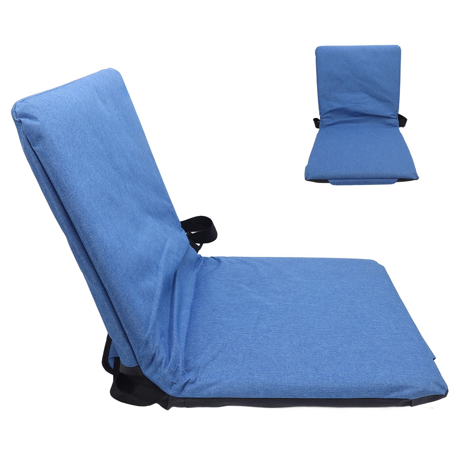 Zerodis Tappetino Inginocchiatoio da Giardino Cuscini Sedili Cuscino da Stadio Pieghevole Regolabile in Altezza Spugna Spessa 4 Cm con Tracolla Singola per Campeggio Pesca Picnic Sedia da Tribuna