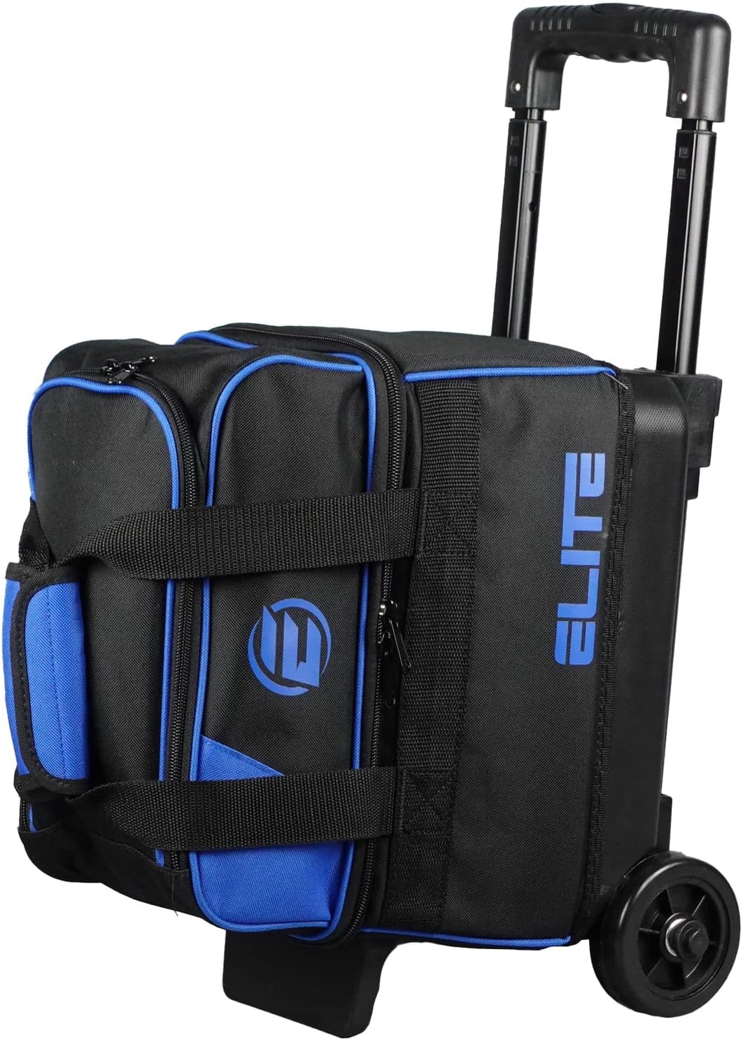 ELITE Basic Single Roller Bowling Ball Bag | Multiple Colors | Fits Up to Size 10.5 Shoes | Compact Design | Bowling Bags With Wheels