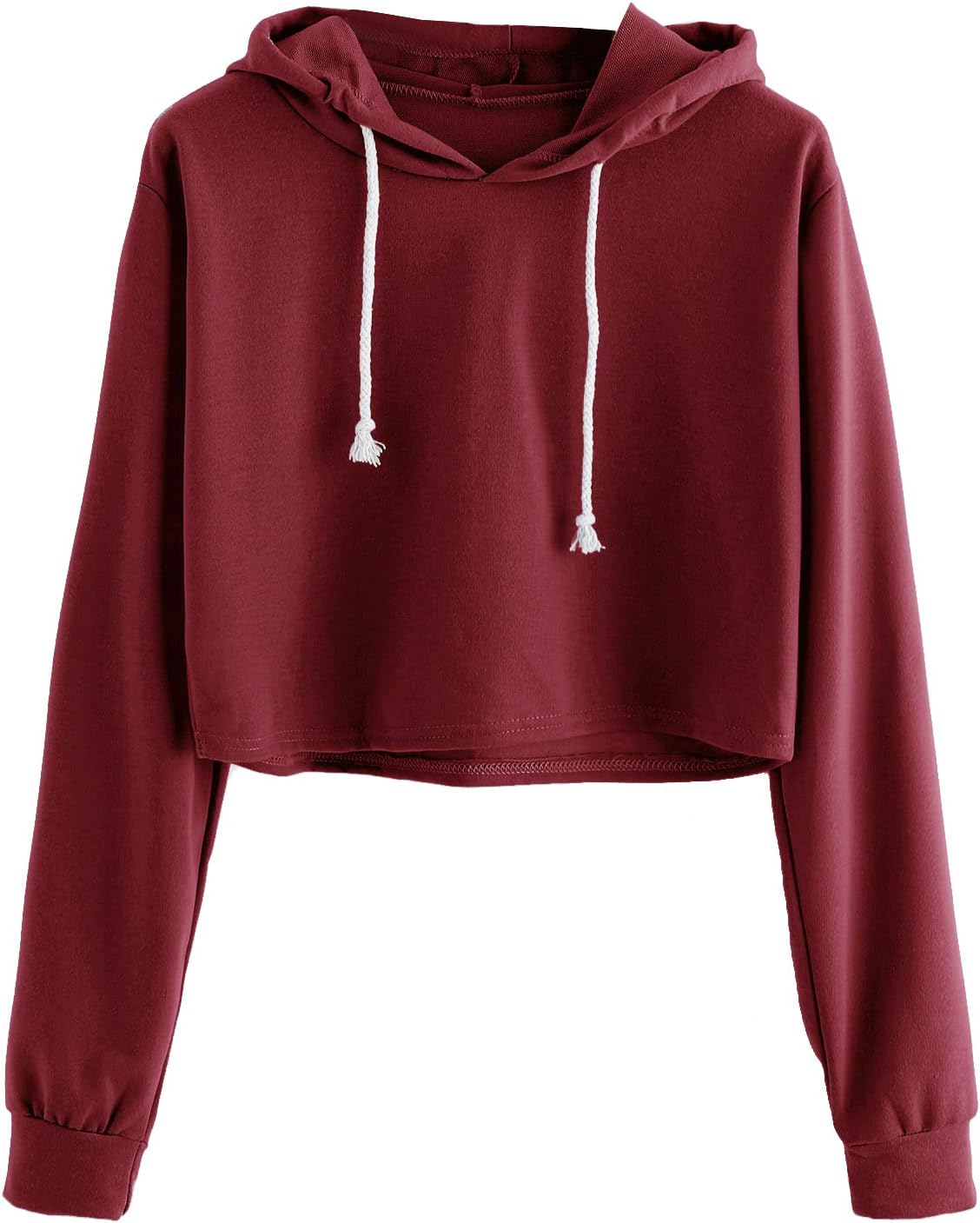 MakeMeChicWomen's Cropped Hoodie Casual Workout Crop Sweatshirt Tops