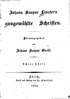 Johann Kaspar Lavater's ausgewählte Schriften (German Edition)