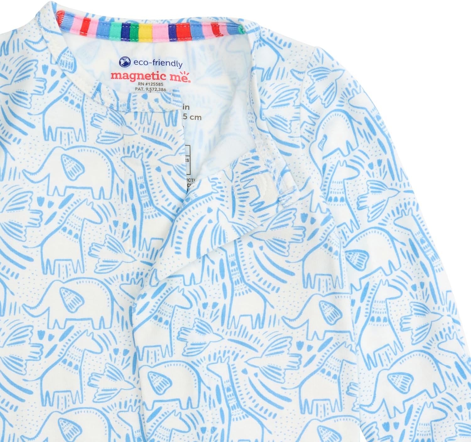 Magnetic Me Boys Modal Magnetic Baby Footie Pajamas | Silky Soft Modal Fabric | Baby Sleepers Available in Sizes PRE - 24M - Image 3