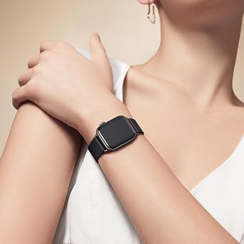 Bestig Genuine Leather Band Compatible with Apple Watch Bands for Women | 40mm 41mm 42mm(Series 11 10) 38mm,Top Grain Wristband Strap for iWatch SE 9 8 7 6 5 4 3 2 1,Office Daily Dressy