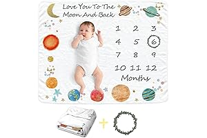 Personalized Baby Space Milestone Blanket: Tracking Your Little Explorer's Growth