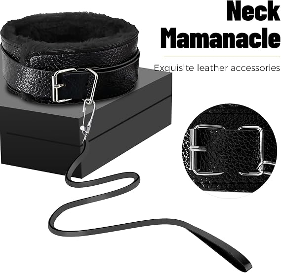 10 Piece Set Flexible Bondaged Bed Tie Downs Kit Women Sx Tie up Set Women Couple Toys for Bed Room Play, Couples Sexy Accessories Toys Play His and Hers Toys Adults Play Z35 ,Black