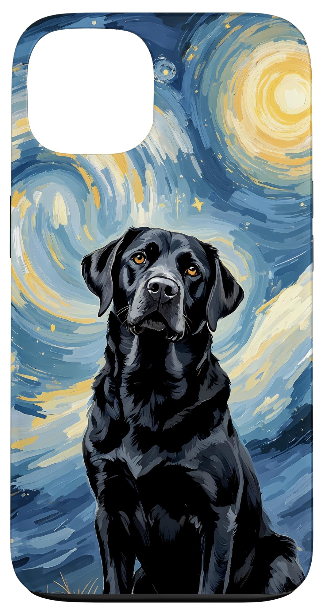 Starry Night Black Labrador Dog Owner Case for iPhone 13