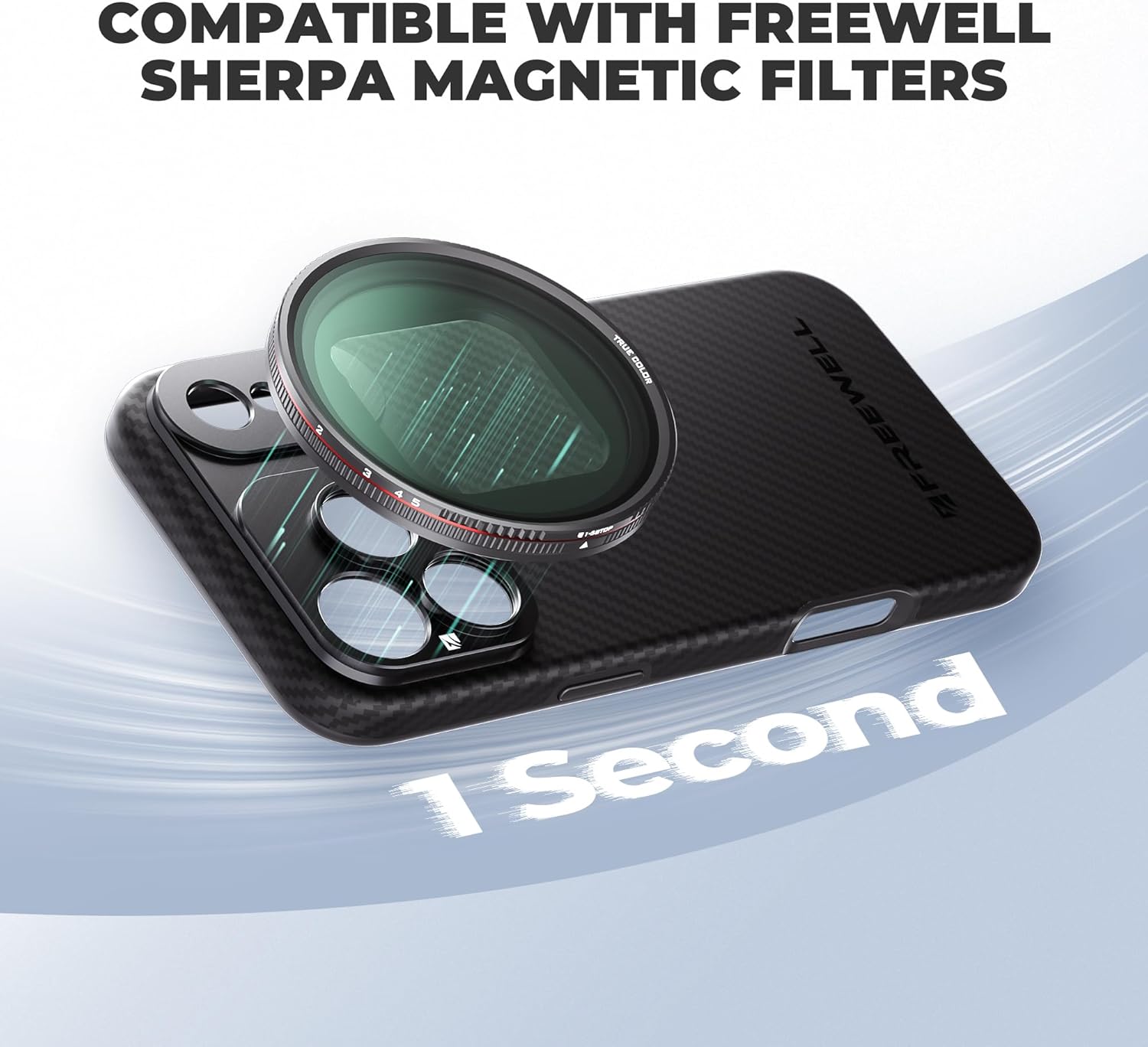FREEWELL Pro Filmmaker Case for Phone 17 Pro Max - Magnetic Filter & 17mm Lens Mount Black