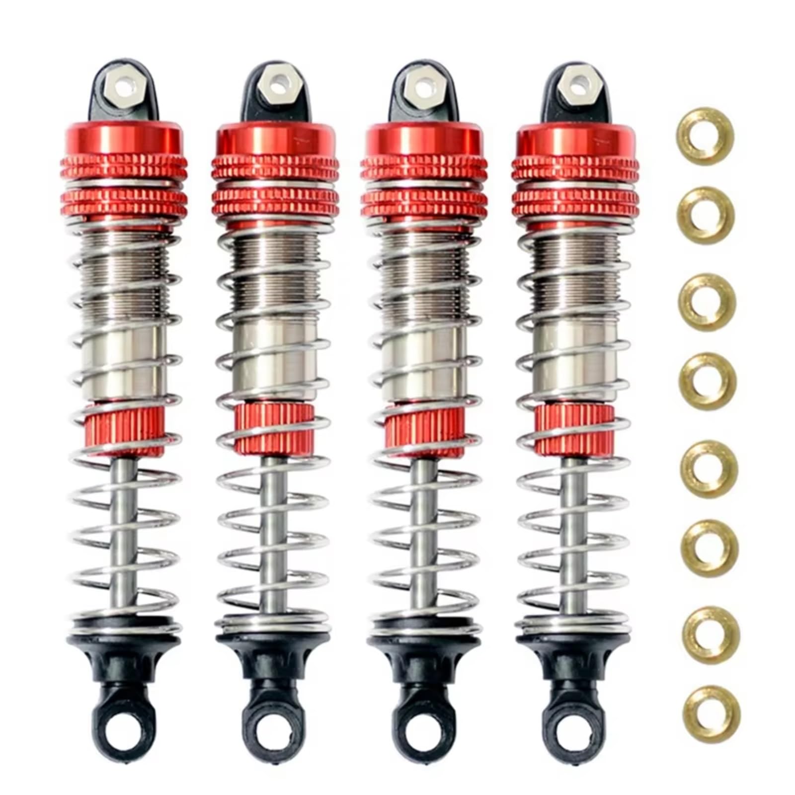 D'Amortisseur Rc Compatible avec XLF X03 X04 X03A Max X04A 1/10 Pièces De Mise À Niveau pour Monster Truck sans Balais RC 4 Amortisseurs Métalliques
