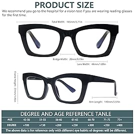 SIGVAN 6 Packs Reading Glasses Oprah Style Reading Glasses with Spring Hinge Square Computer Readers for Women (6 Mix-9, 1.75, multiplier_x)