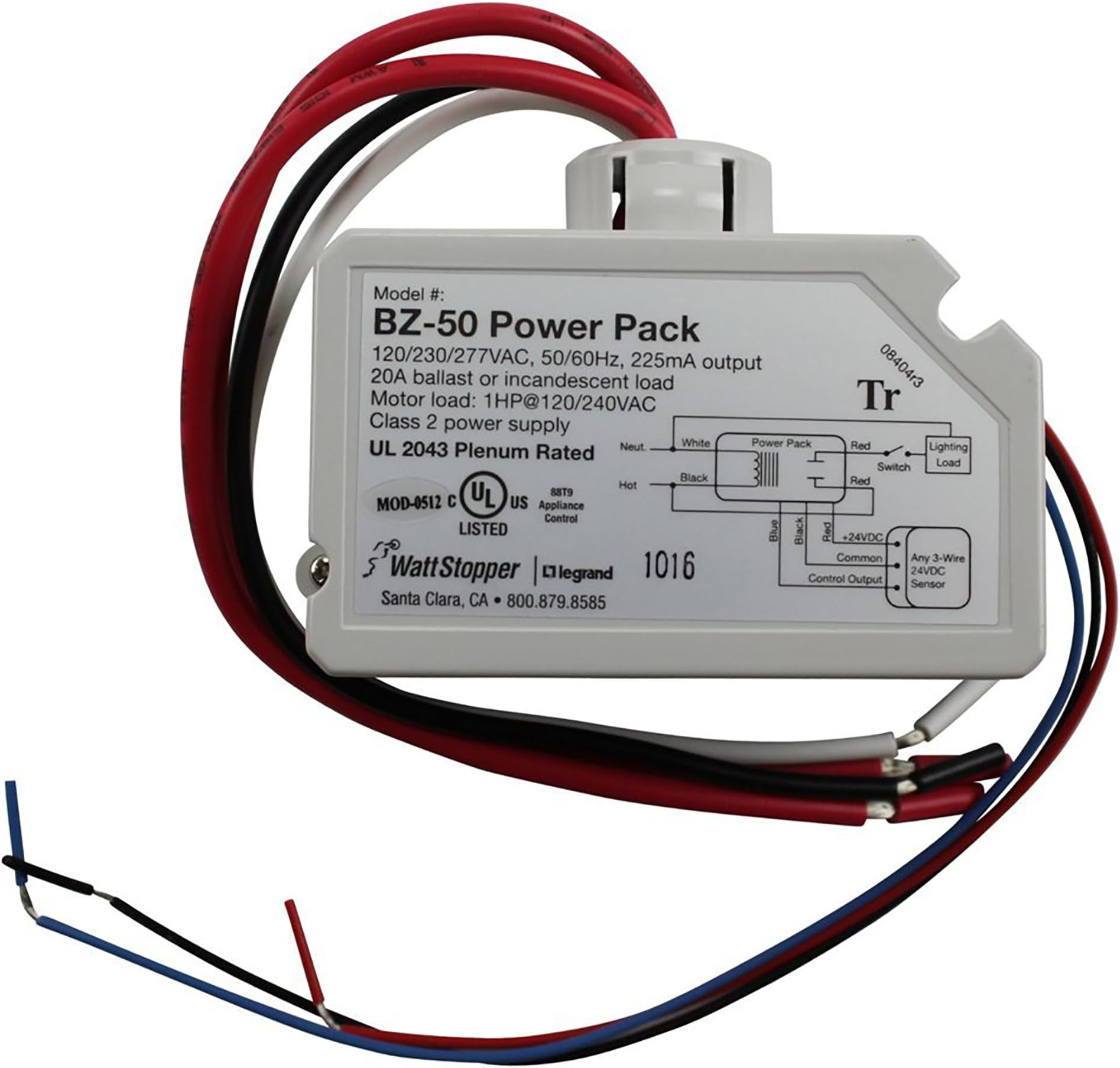 Wattstopper BZ-50 120/230/277V 20 Amp Occupancy Sensor Control Switch Pack