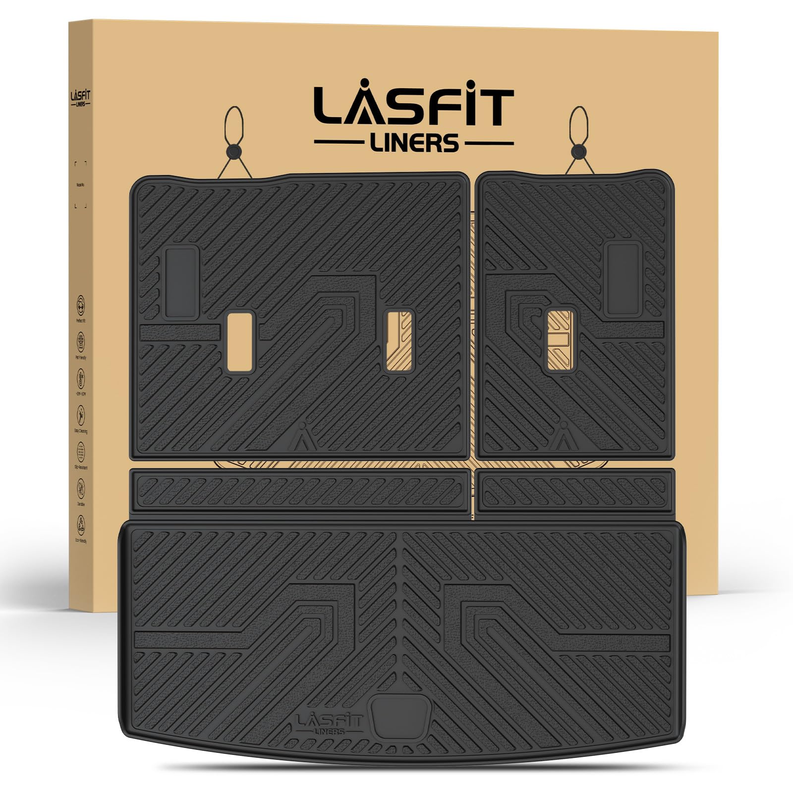 LASFIT Trunk Mat for Chevy Tahoe/GMC Yukon/Cadillac Escalade 2021-2026