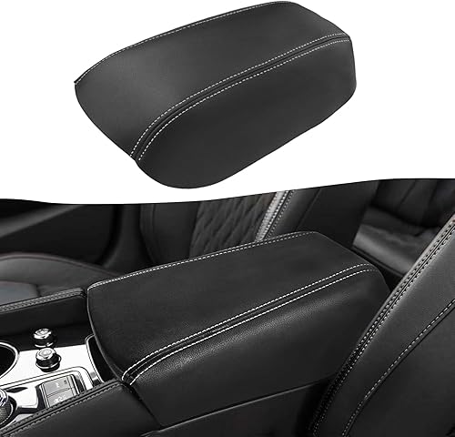 KBH Funda de repuesto para reposabrazos de consola central para Nissan Maxima 2016-2023, tapicería de tapa de reposabrazos de automóvil, cuero de