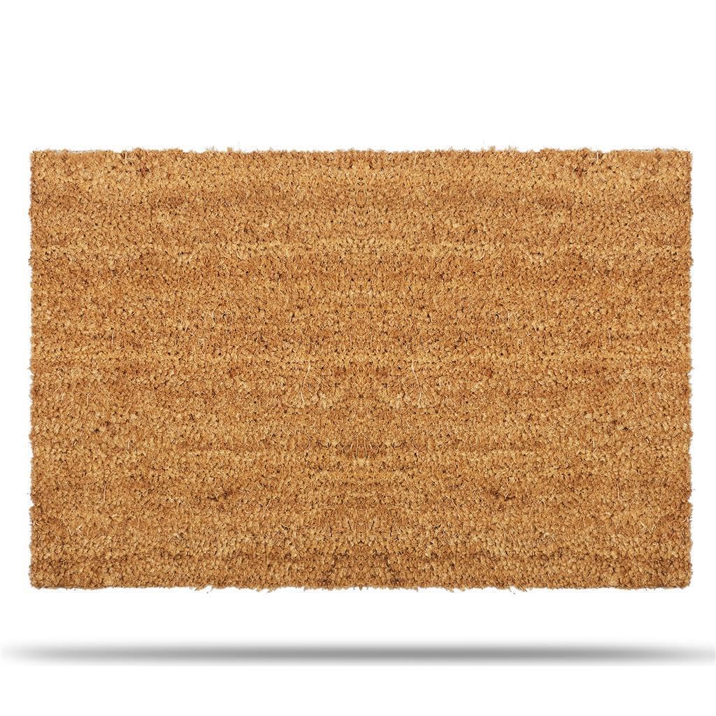 WILSONS DIRECT - Coir Doormat Outdoor Indoor | Front Door Heavy Duty Door Mat Thick Non Slip High Absorbency | Natural Coir Dirt Trapper | Entrance Matting (Plain Coir Mat 100cm x100cm)