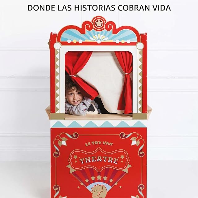 Foto 6 de 7 de Le Toy Van - Wooden Educational Puppet Theatre, Kids Role Play Toy
