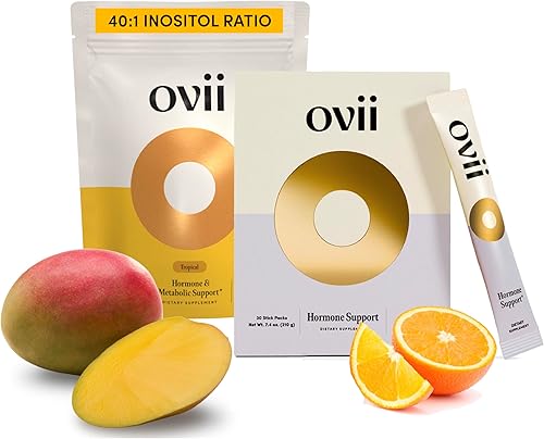 Ovii Apoyo ovárico para mujeres paquete de viaje de equilibrio hormonal y metabólico - Mio-inositol 401 + Reducose + Vitamina D + Biotina - Apoya la