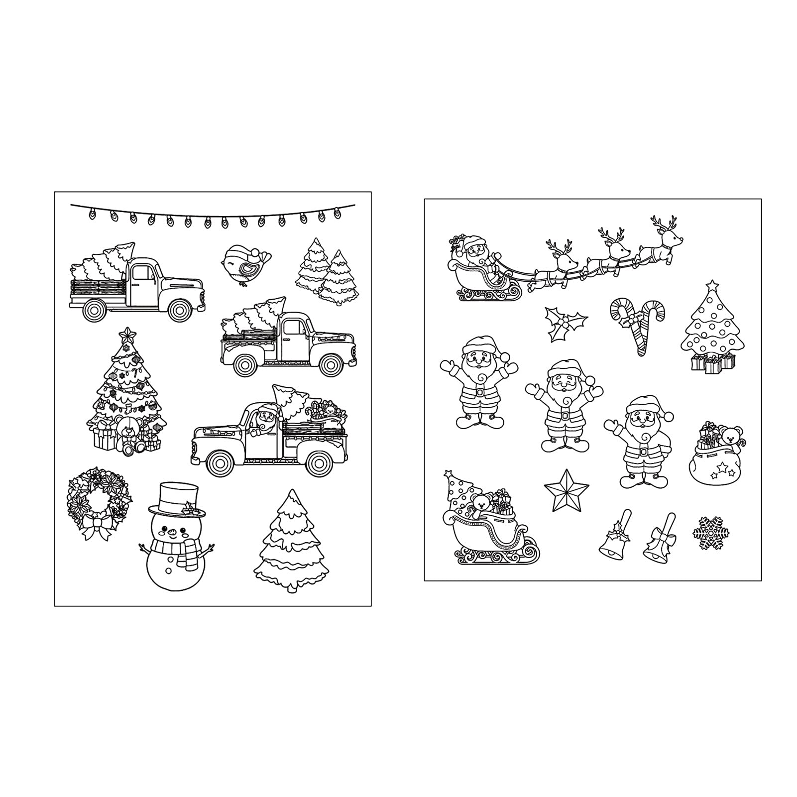 8 Sortes De Halloween Noël Timbre Transparent Carte De Timbre En Silicone Pour La Fabrication De Cartes Décoration Bricolage Scrapbook Journal Modèle De Carte De Voeux