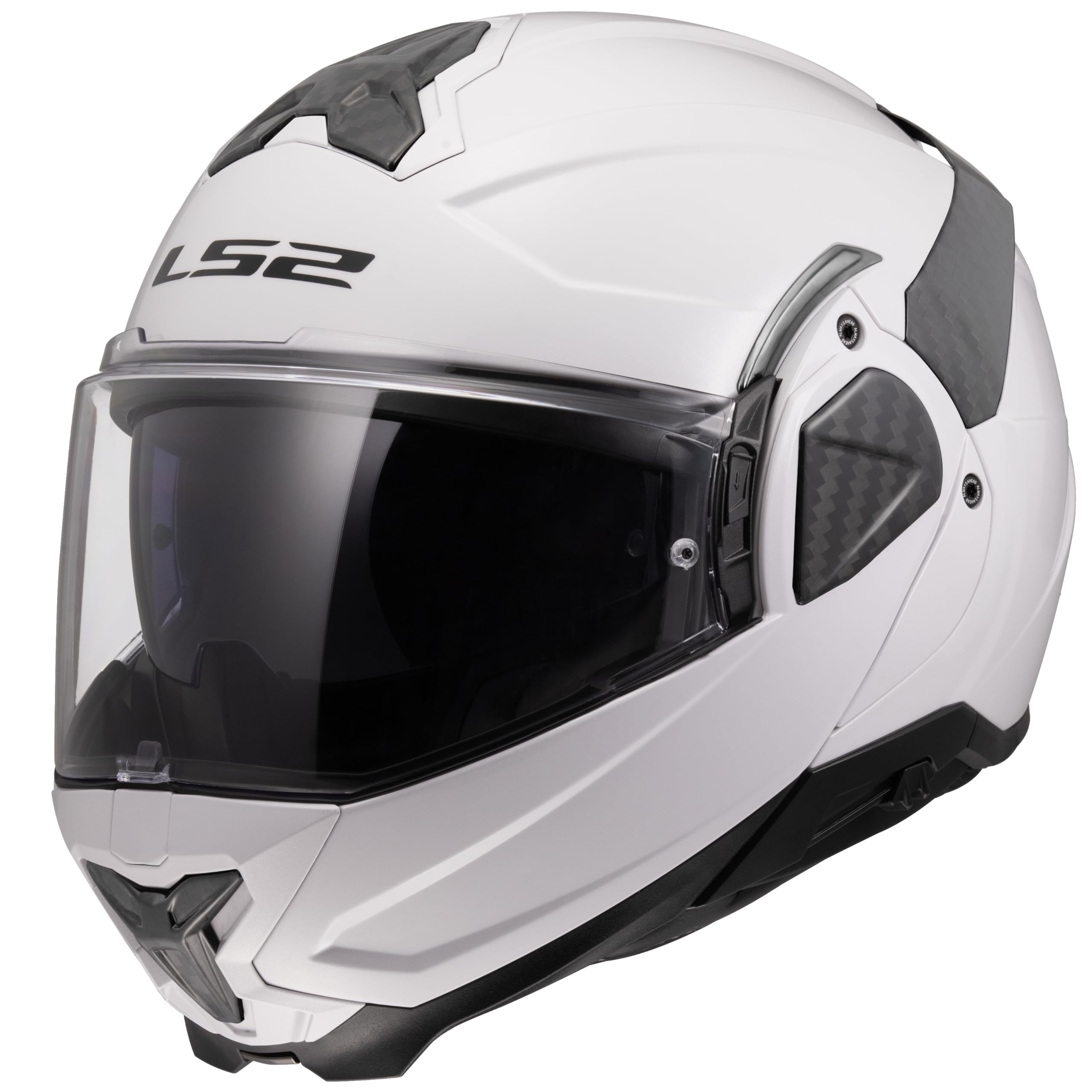 LS2, Casque Moto Modulable ADVANT II Solid Gloss White, S
