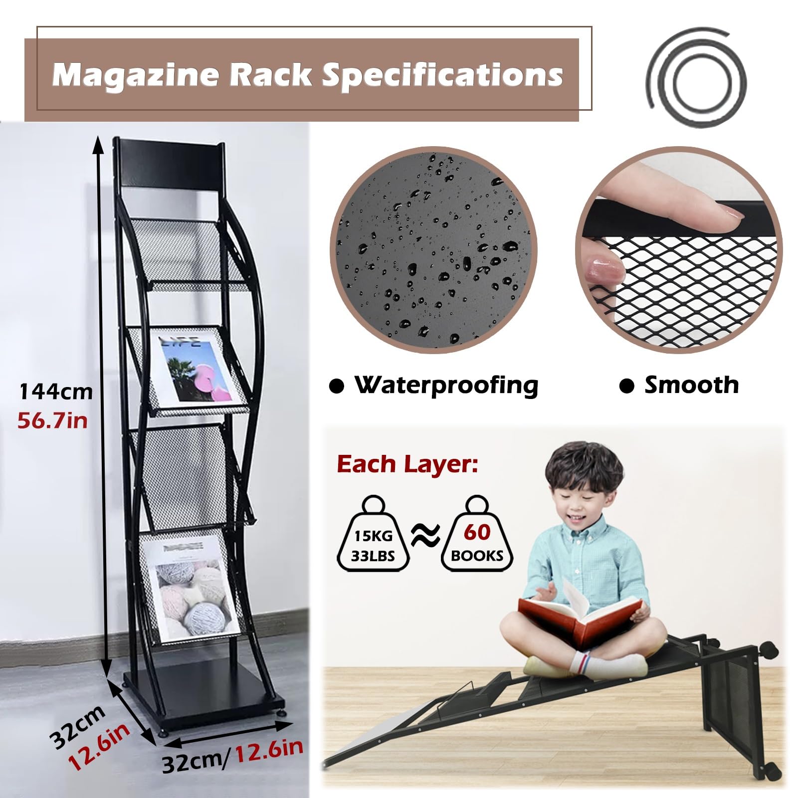 1セット　組み立て自由　ラック　シェルフ　マガジンラック　4個　1ベース 1セット組み立て自由ラックシェルフマガジンラック4個1ベース