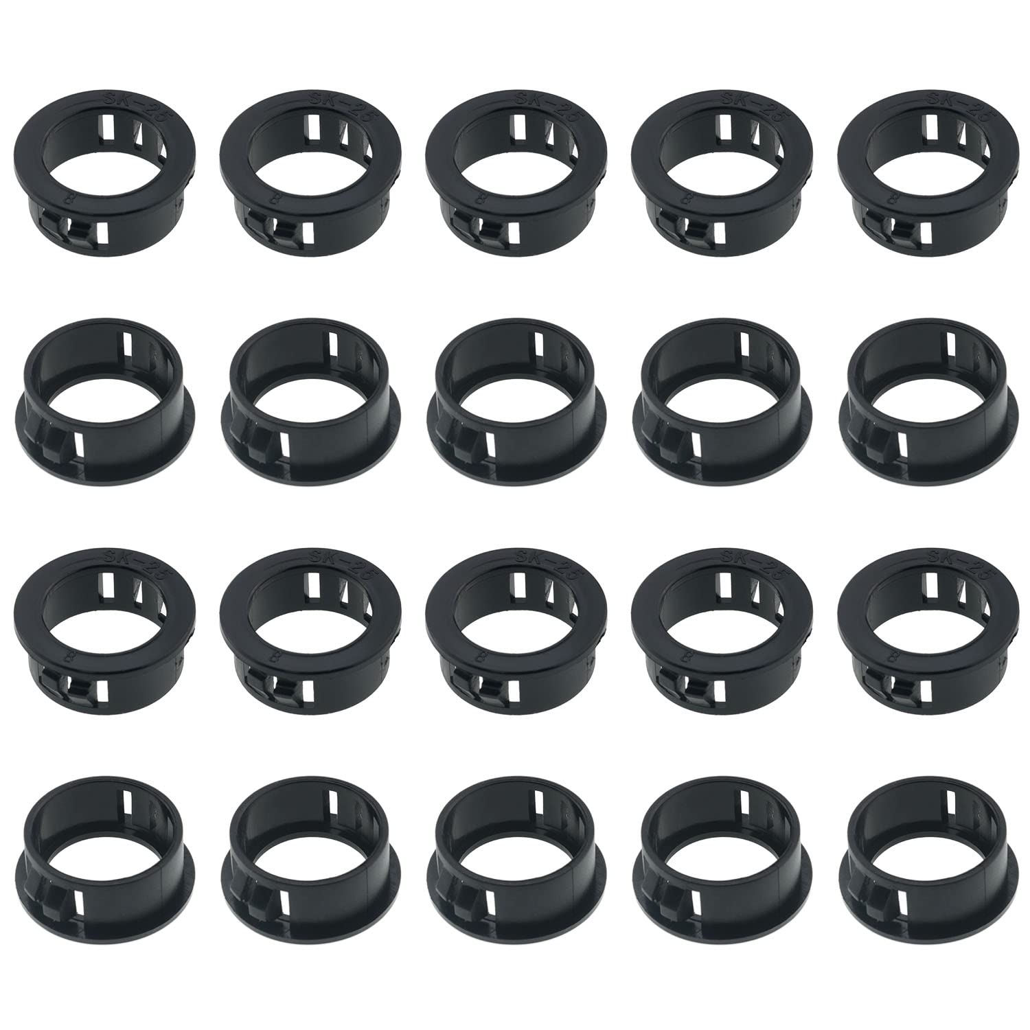 Buy Snapin Open Bushing Grommet CHENJIN 20PCS 1 Inch Black Cable Snap