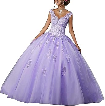 QXMYOO Ball Gown Quinceanera Dresses Sweet 16 Prom Party Princess Dress for Teens