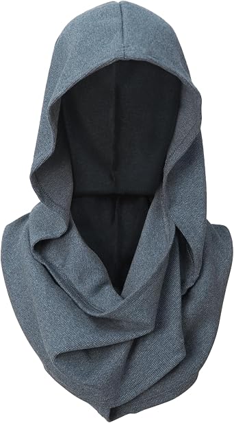 CosInStyle Winter Vintage Gothic Pullover Hood Scarf, Medieval Hooded Cowl, Multifunctional Neck Warmer Accessory