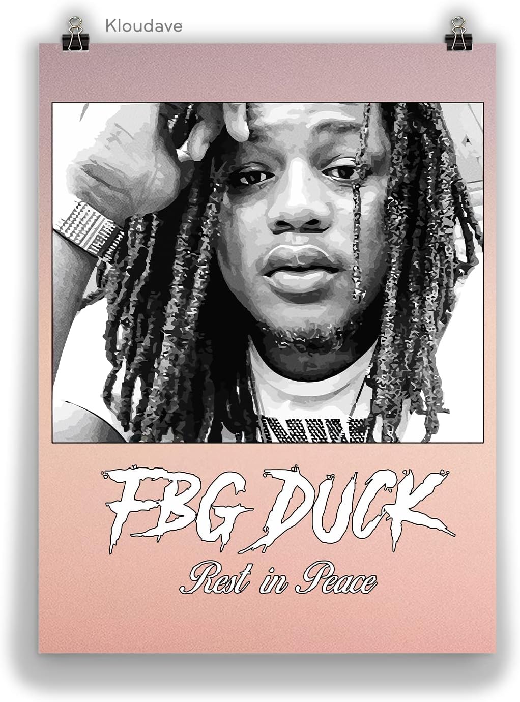 FBG Duck Poster Rapper Merch Art Wall Decoration - 001