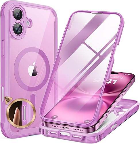 Miniatura 174 de Miracase Funda para iPhone SE de 3ª/2ª generación 2022 2020 de cuerpo completo con protector de pantalla de vidrio integrado, resistente protección