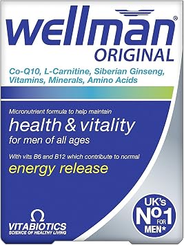 Vitabiotics Wellman Original - 30 Capsules - PACK OF 4