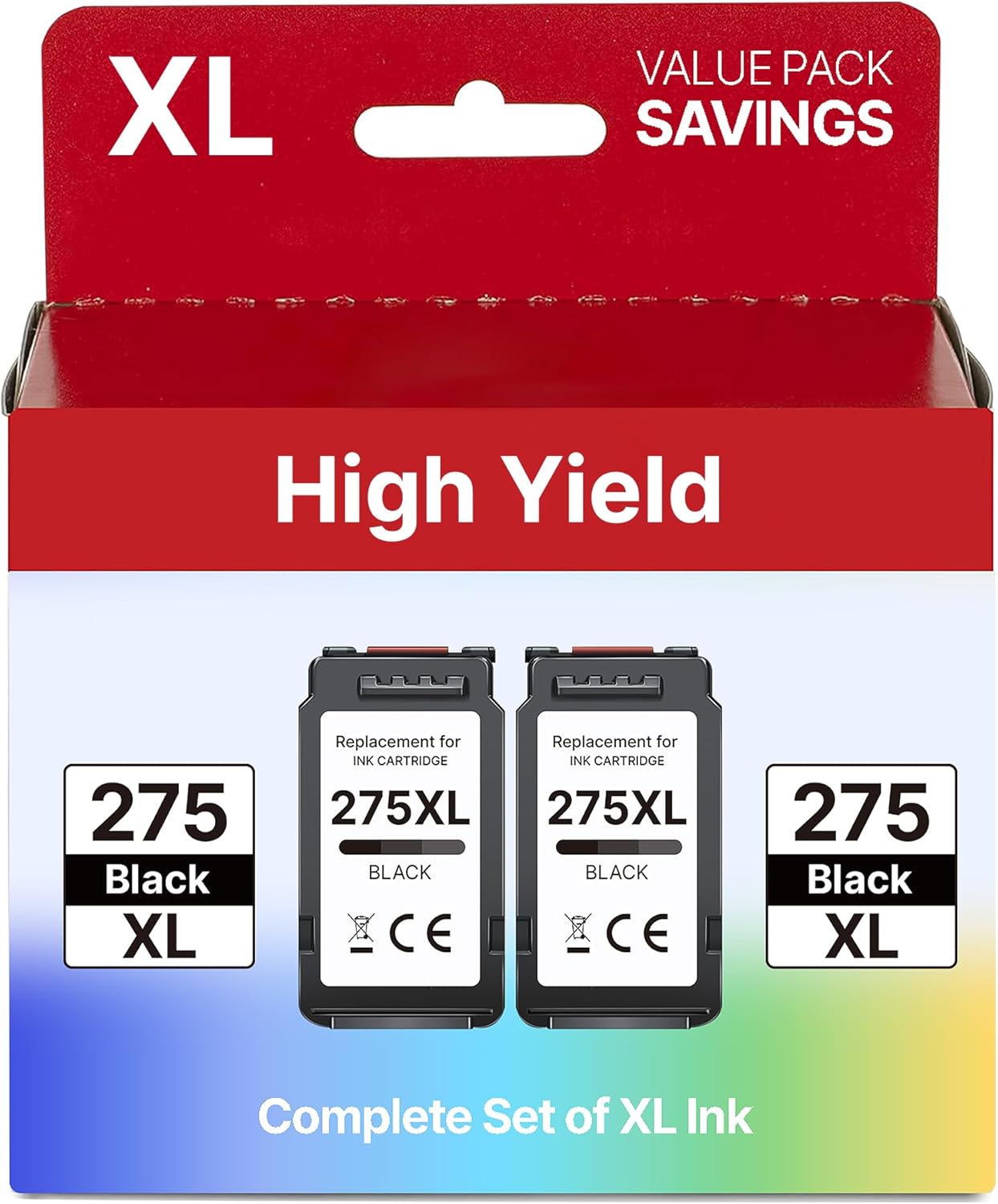 PG-275 Ink Cartridge Replacement for Canon PG-275 Black Ink Cartridge for Canon 275 Black Ink for PIXMA TR4720 TS3522 TS3722 TS3520 TS3720 TR4700 TS3500 TR4722