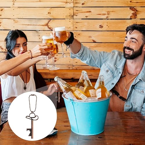 Miniatura 5 de 20 unidades de abrebotellas con sombrero de vaquero, recuerdos de fiesta - Diseño rústico occidental vintage, abridores de cerveza de metal duradero