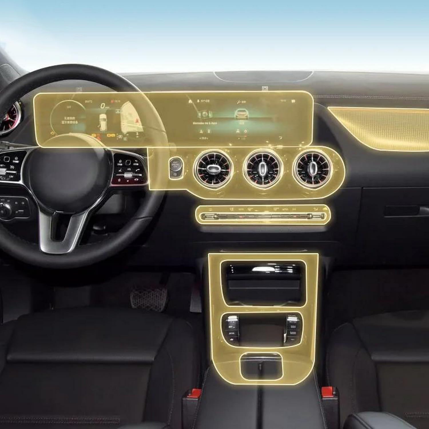 Film PPF transparent pour Mercedes AMG GLA protection carrosserie premium