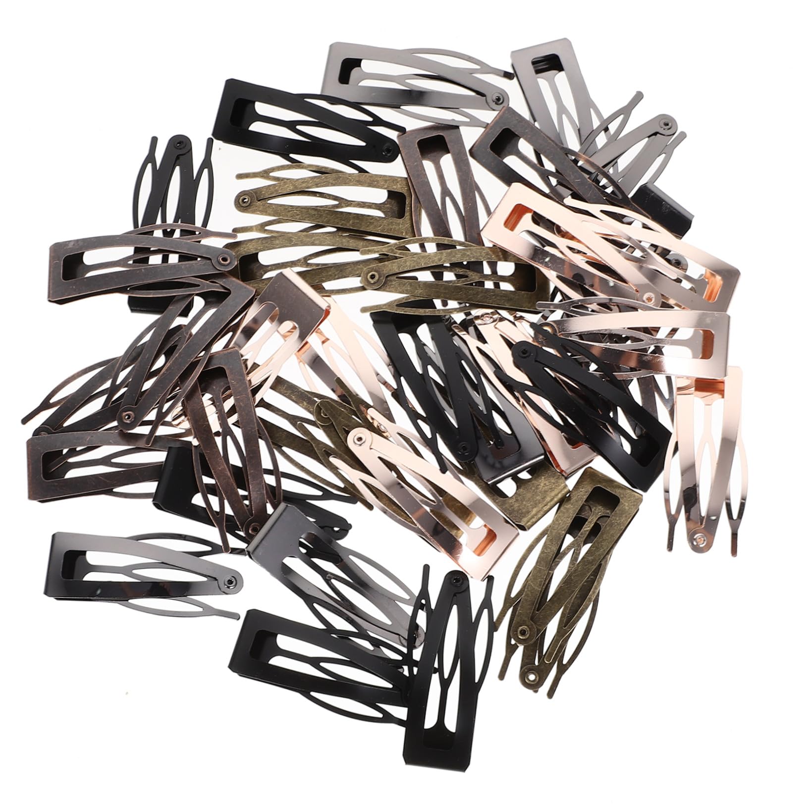 SOIMISS Pinces à Cheveux en Métal 40pcs pour Filles et Femmes, Clips à Pression Élégants et Pratiques, Accessoires pour Cheveux Faciles à Porter et Créer de Belles Coiffures