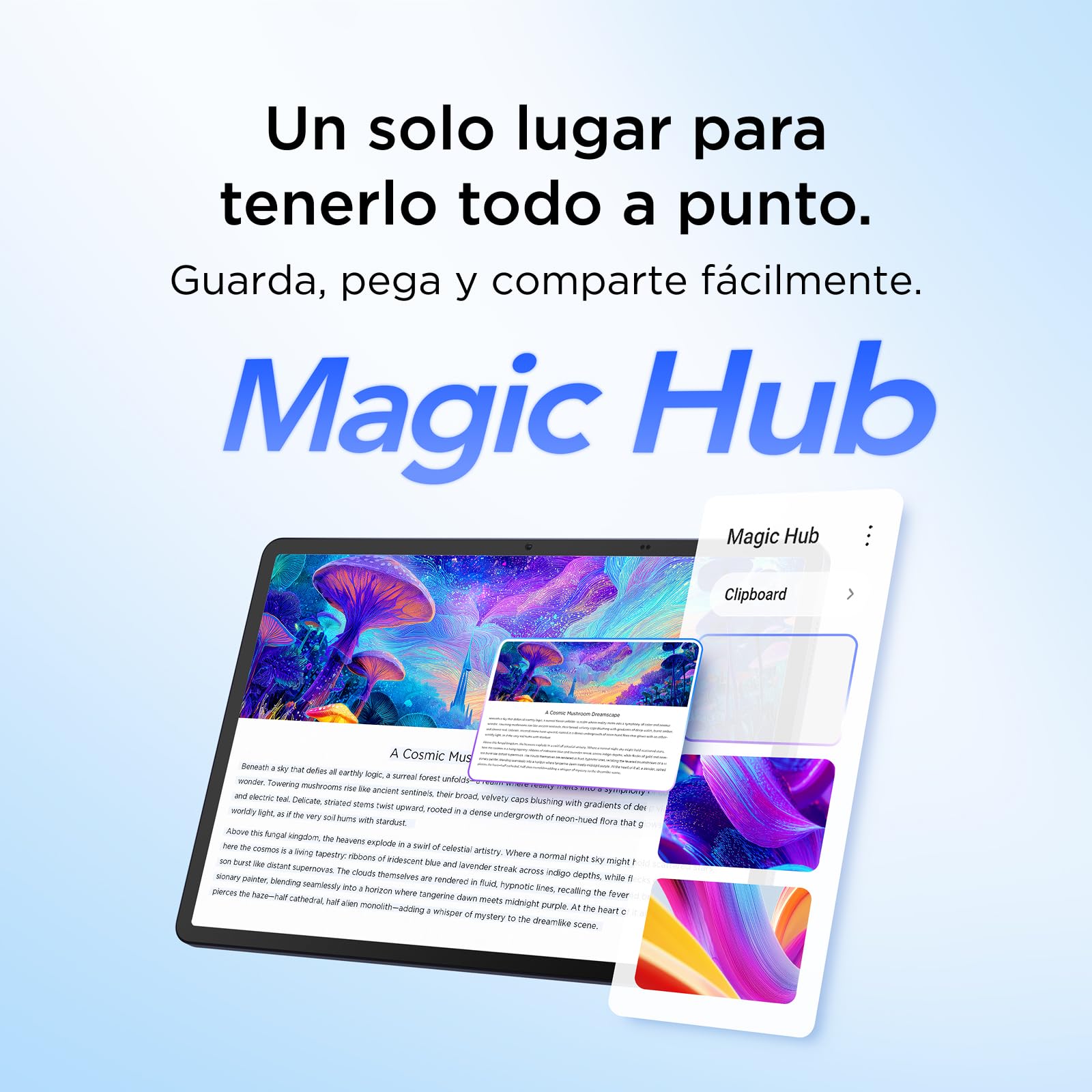 TCL Tab A1 Plus con Funda y bolígrafo, Pantalla inmersiva de 12,2” 2.4K a 120 Hz, diseño unibody metálico Ultrafino, Google Gemini, Conjunto de Herramientas de IA e Interfaz intuitiva