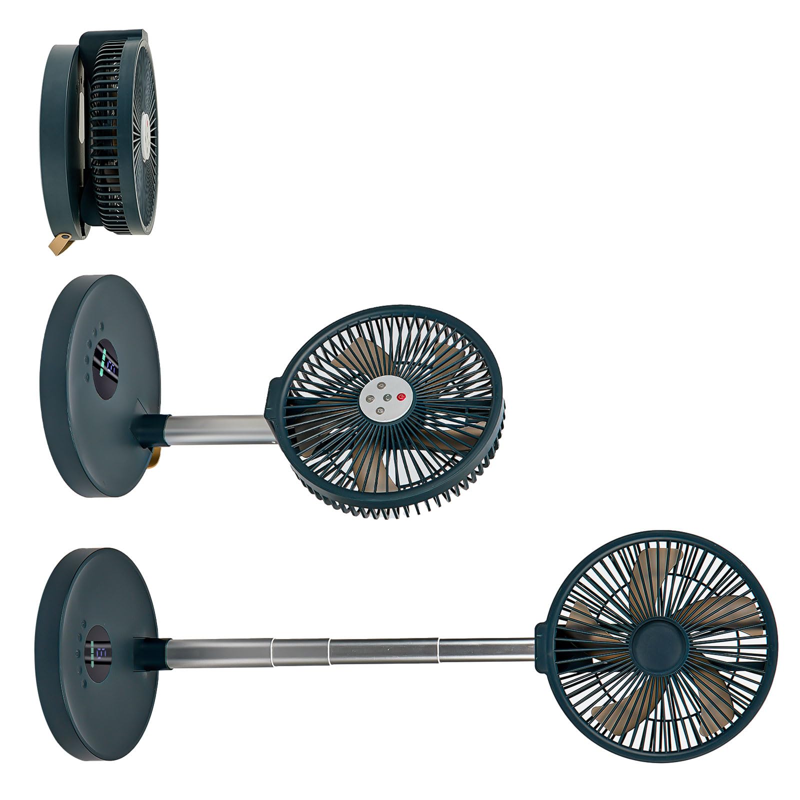 OSNIYAW Energy Efficient Moving Device with Permanent Build 25CM Width When Folded Gentle Night Lighting for Evening Use Touch Panel Fan