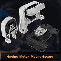 Vista 8 de Juego de 3 piezas de motor y montaje de transmisión compatible con Ford Escape 2013 2014 2015 2016, Transit Connect 2014-2021 2.0L 2.5L Motor