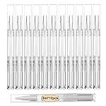 UPZIGS 12 Pcs 3ml Empty Cuticle Oil Pens, Fillable Nail Oil Pen with Brush, Transparent Twist Pens, Lip Gloss Cosmetic Container