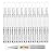 UPZIGS 12 Pcs 3ml Empty Cuticle Oil Pens, Fillable Nail Oil Pen with Brush, Transparent Twist Pens, Lip Gloss Cosmetic Container