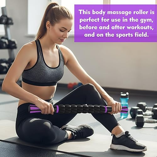 Miniatura 6 de Soulchen 10 PCS Muscle Roller Stick Set - Body Massage Stick Reduce Muscle Soreness Tightness Leg Cramps for Athletes Physical Therapy and Recovery,