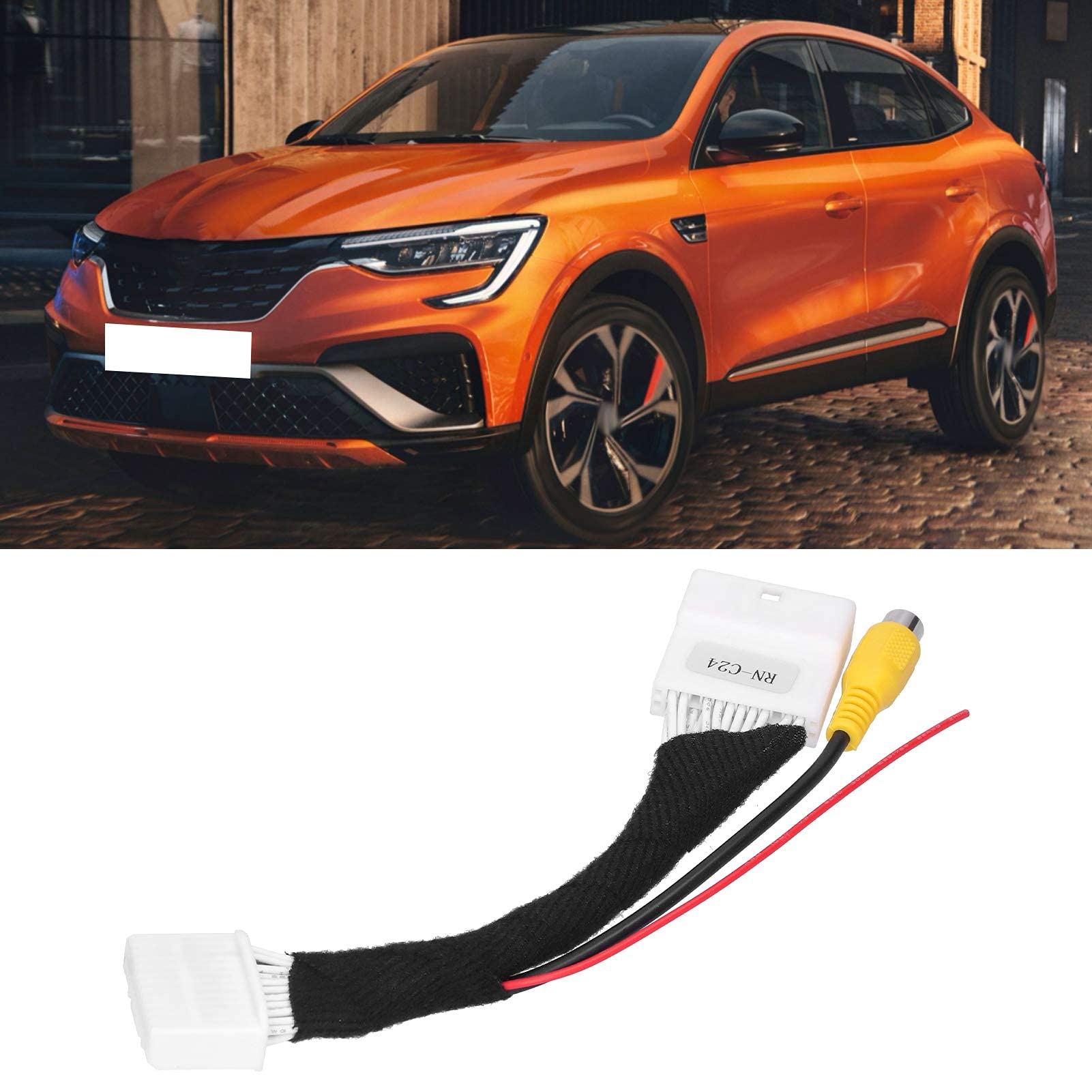 24-pinowy adapter do kamery cofania, odwrócony kabel połączeniowy do kamery parkingowej Kabel adapterowy odpowiednie okablowanie liniowe