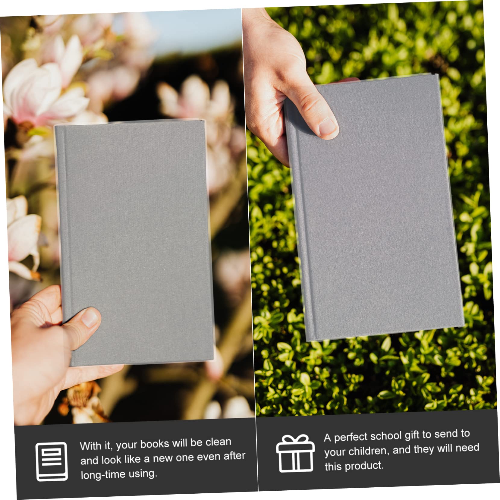 SHINEOFI 50pezzi Copertina Trasparente Per Libri Pz Protezione e Riutilizzabile Adatta Per Libri Di Testo e Quaderni Design Pvc Per Studenti